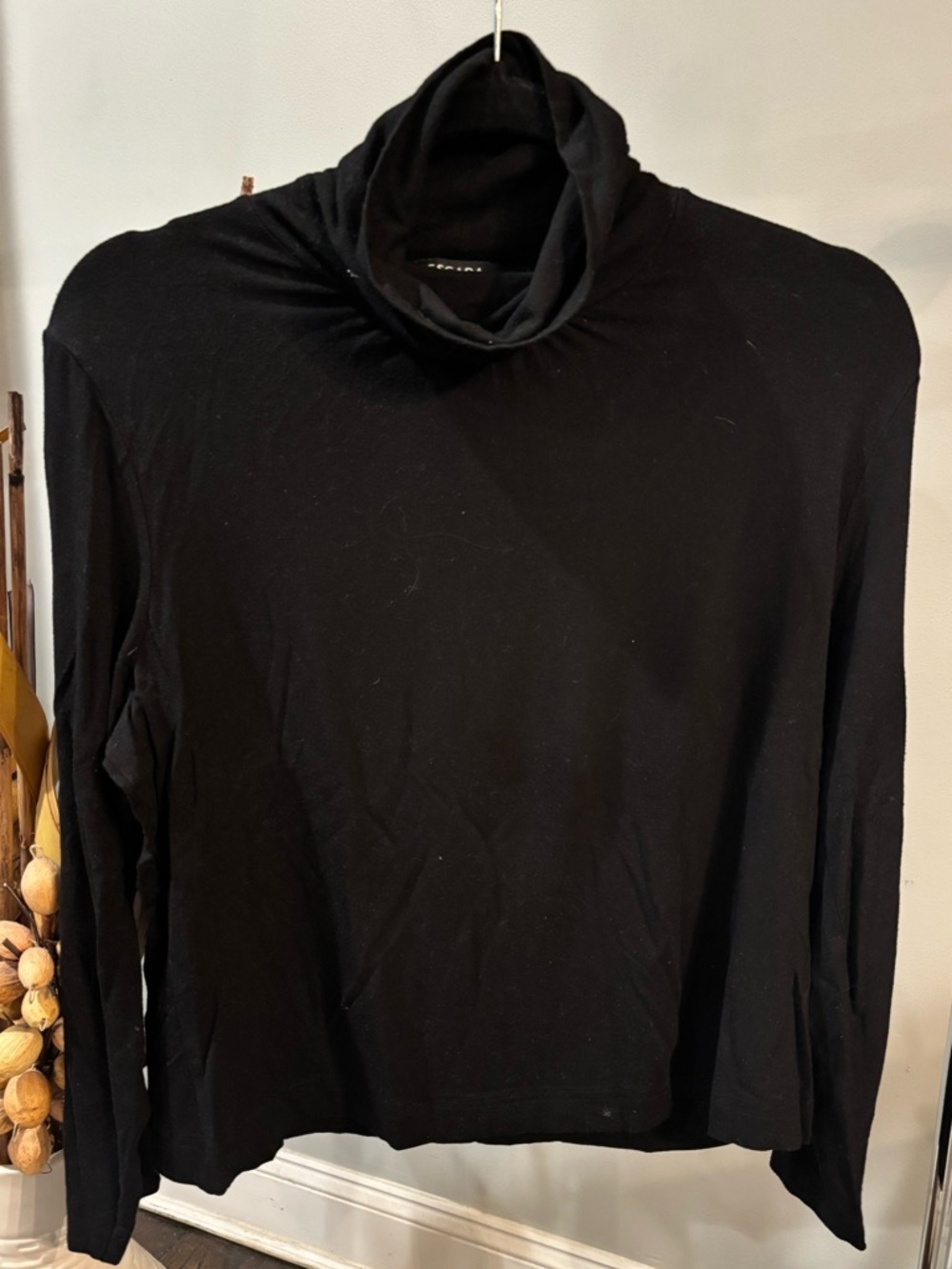 Escada Sport Black Knit Top turtleneck size large
